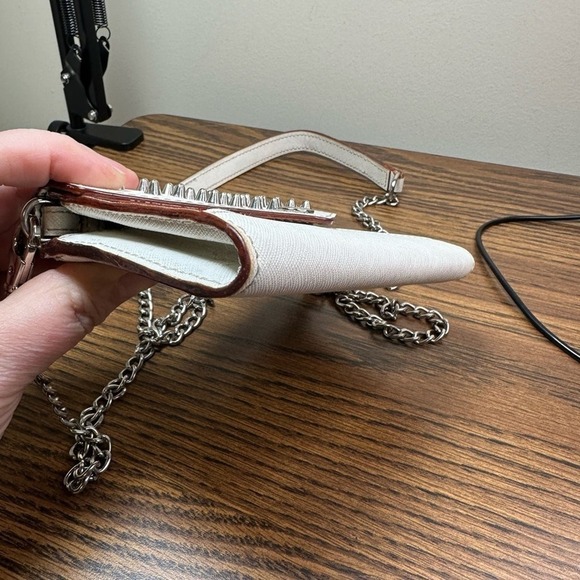 Studded Rebecca Minkoff White with Silver Hardware Clutch or Shoulderbag - Picture 11 of 11